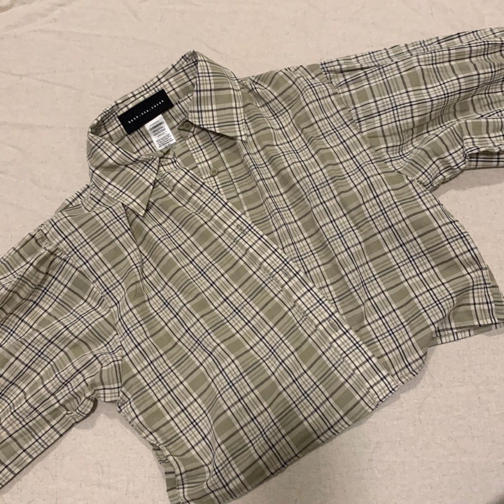 Long sleeve cropped flannel